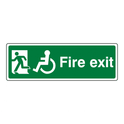 Disabled Final Fire Exit Sign FE49