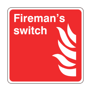 Firemans Switch Identification: Sign FP13