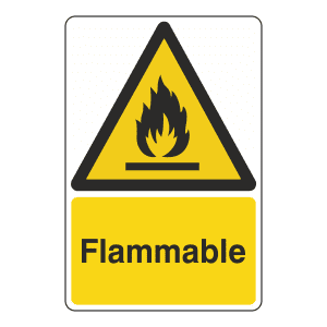 Flammable Hazard Signs