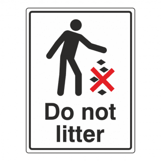 Litter & Rubbish Bin Signs