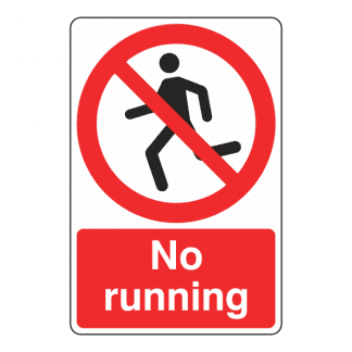 No Running Sign GP23