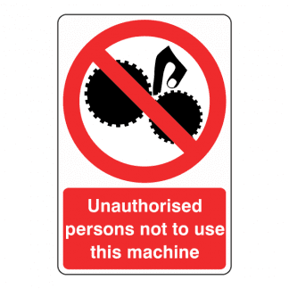 Machinery Safety Signs