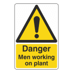 Danger men working on plant sign MW1