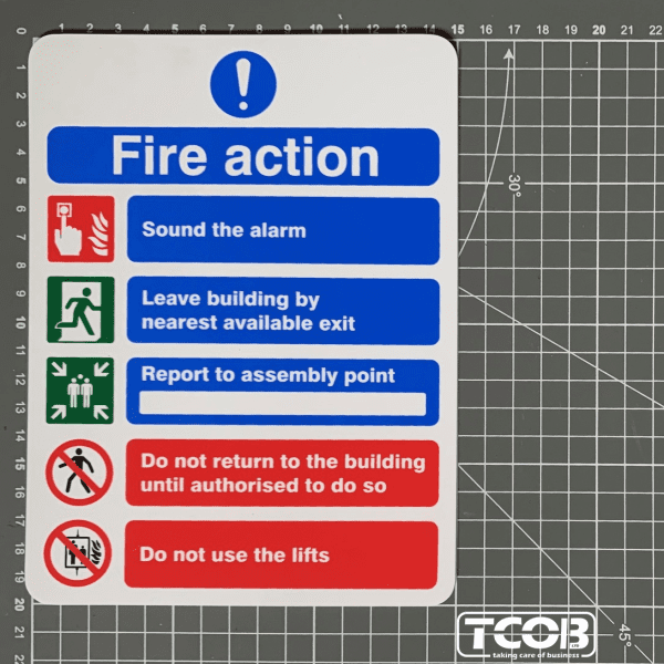 Photo of fire action notice FA5