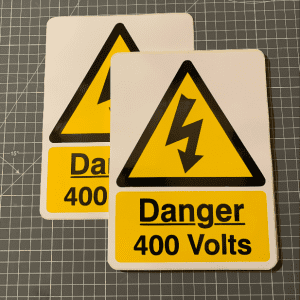 Danger 400 Volts Sign