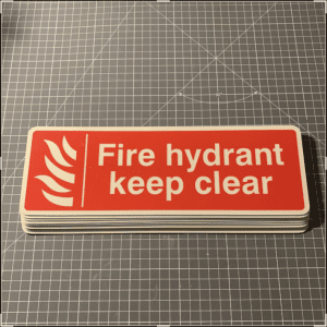 Fire Hydrant Keep Clear Sign