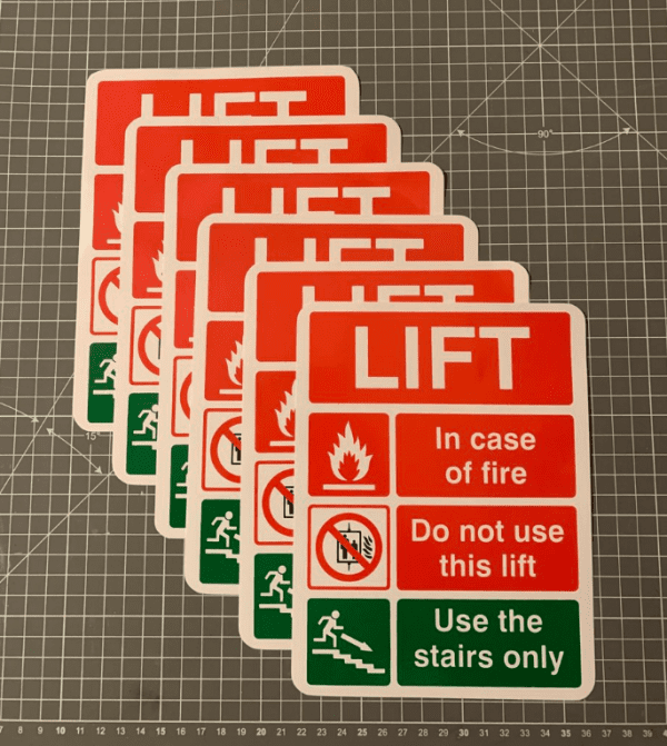 Lift Fire Action Notice