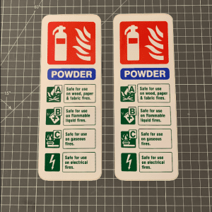 Powder Extinguisher Sign