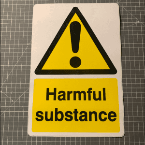 Harmful substance sign