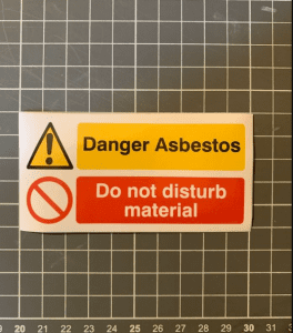 Asbestos Do Not Disturb Sticker