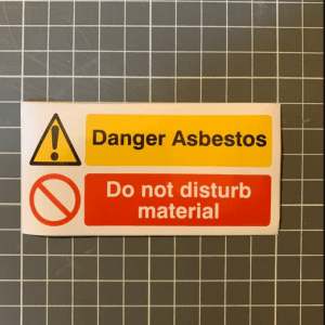 Asbestos Do Not Disturb Sticker