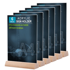 A4 Display Stands - pack of 6