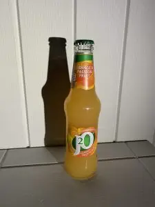 A full 275ml bottle of J20 Orange & Passion Fruit..