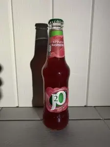 A full 275ml bottle of J20 Apple & Raspberry.