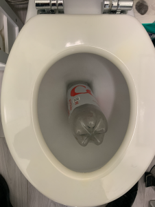 Coke bottle toilet plunger
