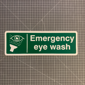 Emergency eye wash sign