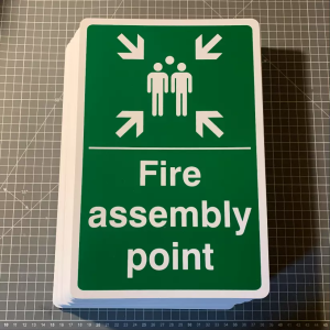 Portrait Fire Assembly Point Sign