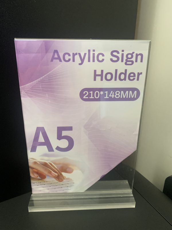A5 Acrylic Sign Holder