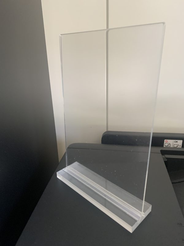 A5 Clear Sign Holder