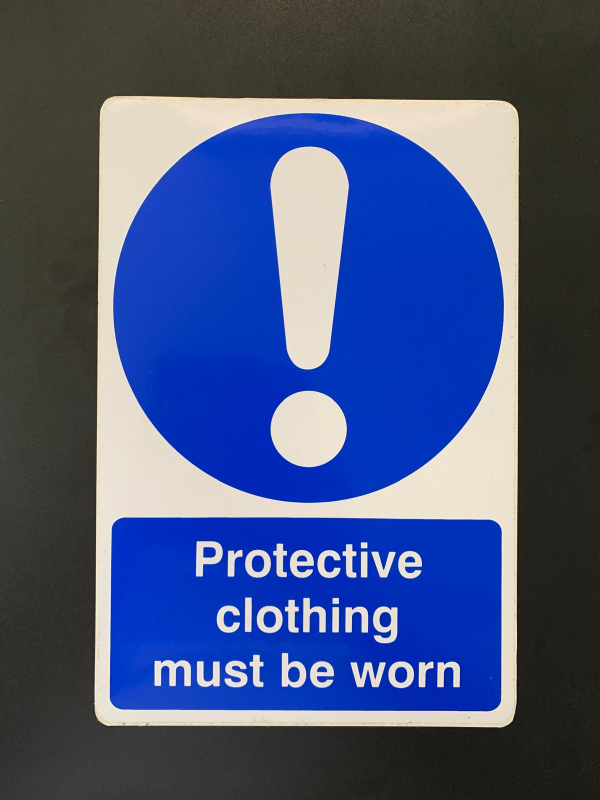 Protective Clothing Must Be Worn Sign