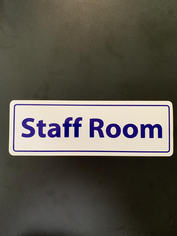 Staff Room Sign