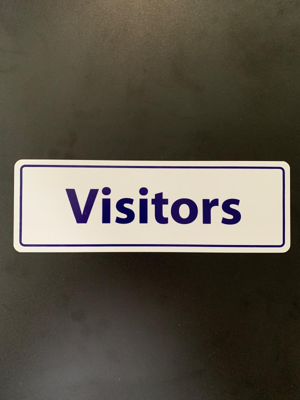 Visitors sign