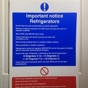 Refrigerator Safety Notice