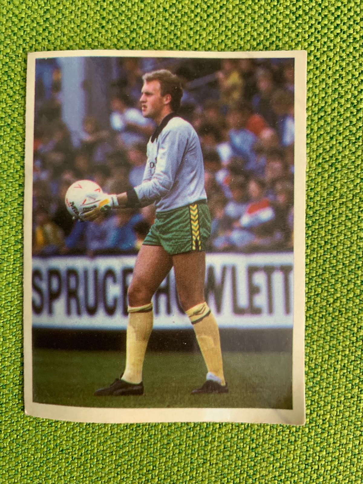 Bryan Gunn (Norwich City) sticker from 1986-87 season
