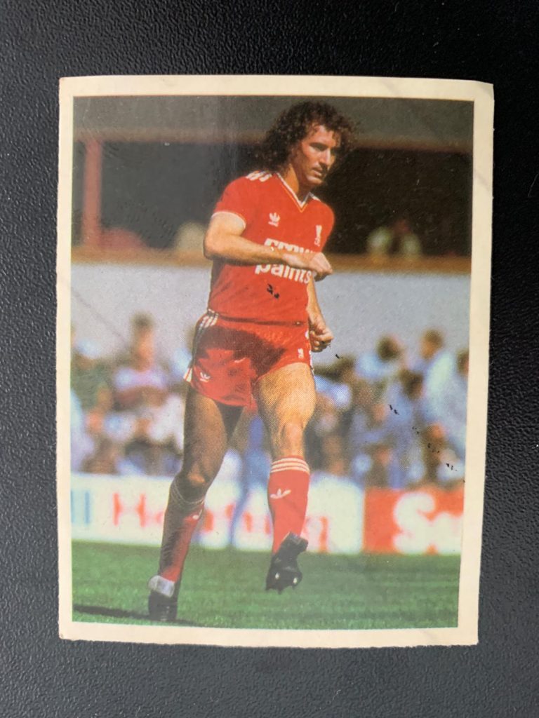 Craig Johnston (Liverpool) stickers - 1986-87 season.