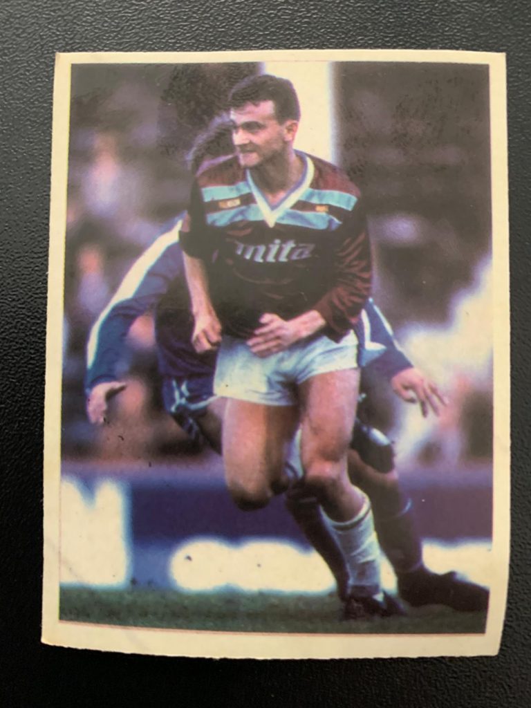 David Norton sticker (Aston Villa) 1986-87 season.